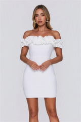 Show Off Style Mini Dress White