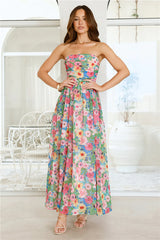 Floral Vibe Strapless Maxi Dress Floral