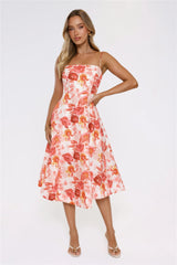 Vintage Find Midi Dress Orange