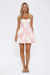 Blooming Luxe Mini Dress Pink