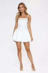 Floral Beauty Mini Dress White