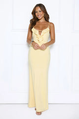 Paradise Luxury Maxi Dress Yellow
