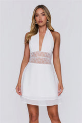 Just The Mood Mini Dress White