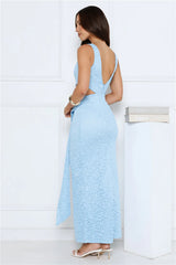Kiss Me Quick Maxi Dress Blue