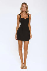 VIP Luxe Mini Dress Black