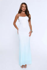 Glow From Moons Maxi Dress Blue