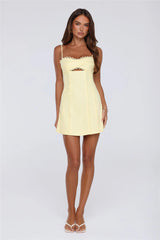 Summer Lane Mini Dress Yellow