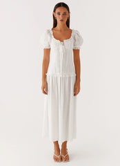 Hundred Percent Midi Dress - White