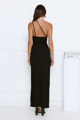 Prestige Hour One Shoulder Maxi Dress Black