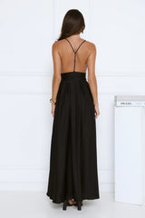Secret Strolls Maxi Dress Black