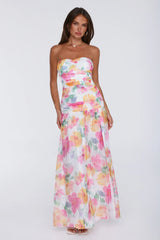 Pretty Much Perfect Strapless Maxi Dress Pink