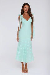 Whispering Petals Maxi Dress Mint