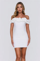 Show Off Style Mini Dress White