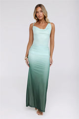 Sugar Lush Mesh Maxi Dress Green