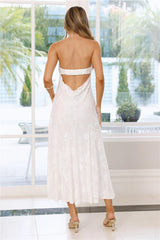 Style Empress Strapless Maxi Dress White