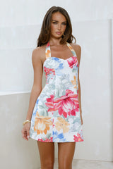 Bouquet Approved Halter Mini Dress Floral