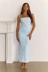 Whispering Love Maxi Dress Blue