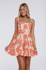 Darling Aesthetic Mini Dress Orange