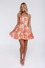 Darling Aesthetic Mini Dress Orange