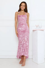 Soft Serenade Halter Maxi Dress Lilac