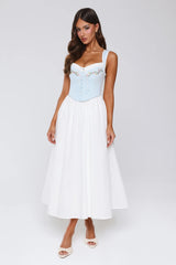 Cottage Glow Maxi Dress Blue