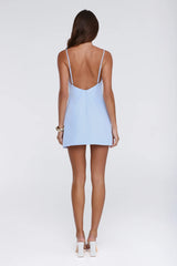 Sweet Flutter Mini Dress Blue