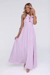 Celebrate You Halter Maxi Dress Pink