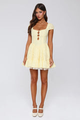 Endless Allure Mini Dress Yellow