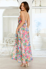 Floral Vibe Strapless Maxi Dress Floral