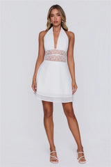 Just The Mood Mini Dress White