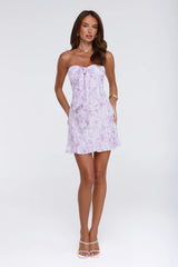 Delightful Dreams Strapless Mini Dress Lilac