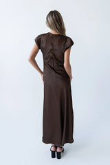 Ellianna Maxi Dress in Dark Brown