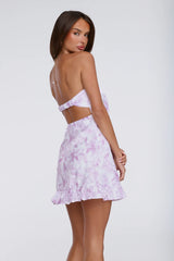 Delightful Dreams Strapless Mini Dress Lilac