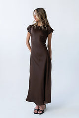 Ellianna Maxi Dress in Dark Brown
