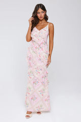 Summer Pastures Maxi Dress Pink