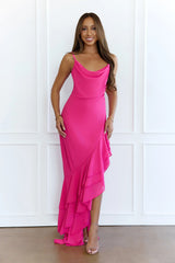 Stay Iconic Maxi Dress Fuchsia