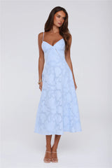Tide Kissed Midi Dress Blue