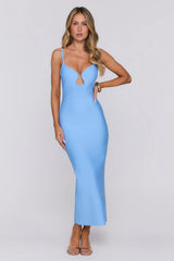 Sunkissed Isle Bandage Maxi Dress Blue