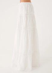 Yours To Keep Maxi Skirt - White