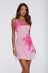 Twinkle Petal Mini Dress Pink