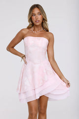 Dream Doll Strapless Mini Dress Pink