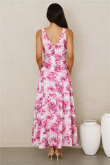 Sunset Radiance Maxi Dress Pink
