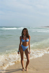 Island Aura Swim Top Blue