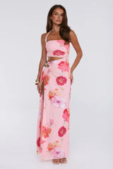 Sunrise To Spotlight Halter Maxi Dress Pink