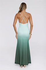 Sugar Lush Mesh Maxi Dress Green