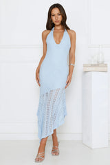 Soft Sonata Halter Maxi Dress Blue