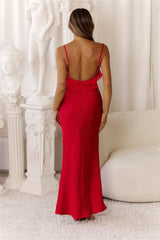 Luxe Lantern Maxi Dress Red
