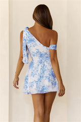 Zen Garden Mini Dress Blue