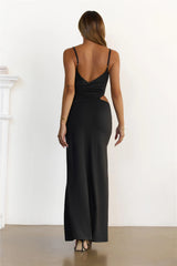 Highkey Flirty Maxi Dress Black