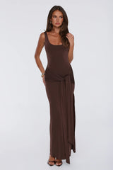 Maximum Style Maxi Dress Brown